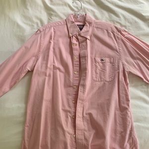 Pink Vineyard Vines button down shirt
